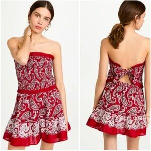 NWT SEA New York Red Strapless Dress